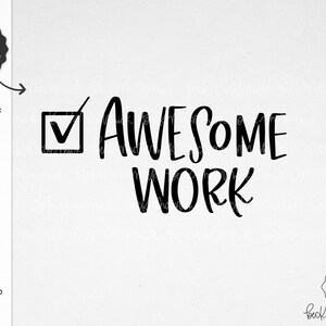 Fantastische Arbeit SVG - Cricut SVG - Schularbeit SVG - Ermutigung SVG - Lehrer zwartete - Unterrichtsart Form - Erzieher Form - Schule Form Form