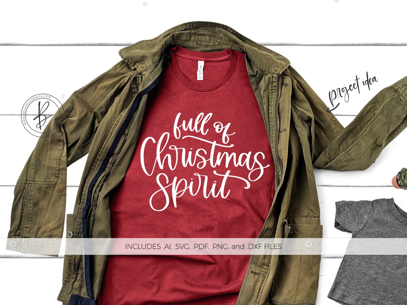 Download Full of Christmas Spirit SVG Silhouette Cut File Instant ...