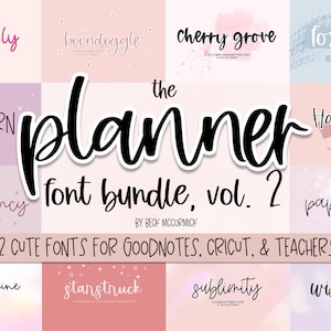 Paquete de fuentes del planificador vol. 2: Fuentes Goodnotes, Fuentes para profesores