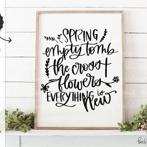 Lege tomb Svg - lente Svg - Cricut SVG - Svg-bestand - Cricut bestand - Pasen SVG - religieuze SVG