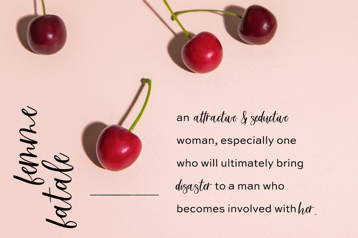 Femme Fatale Cursive Font Script Font Calligraphy Font  Etsy