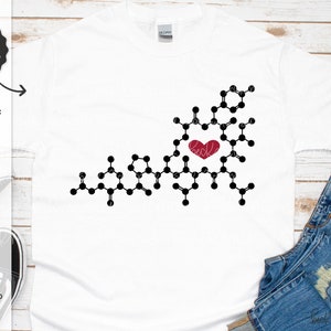 Oxytocine SVG - SVG de structure moléculaire - Science Svg - téléchargement immédiat Cricut - Cricut Svg - Svg de molécule d'ocytocine - hormone de l'amour