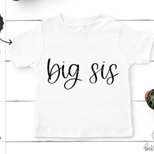 Big Sis SVG - Neues Baby SVG - Familie geschnitten geschnittenes Kind-Shirt - Sofortiger Download Cricut - Cricut-Svg - Cricut-Datei - Sibling SVG - Big Sister