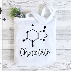 Chocolat SVG - SVG de structure moléculaire - Science Svg - téléchargement immédiat Cricut - Cricut Svg - chocolat molécule Svg