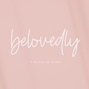 Belovedly Script Font: Modern Calligraphy for Cricut & Procreate