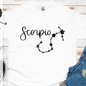 Schorpioen SVG - Dierenriem SVG - Sterrenbeeld Svg - Instant Download Cricut - Cricut Svg - Astrologie Svg - Verjaardag Svg - Horoscoop Svg