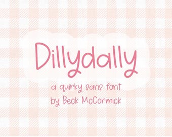 Dillydally Sans Font – Handgeschriebene Schrift für Lehrer