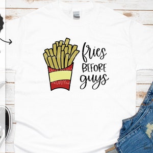Fries Before Guys File SVG - File di taglio Silhouette - Download istantaneo per Cricut Download istantaneo Silhouette - Patate fritte SVG - Divertente SVG