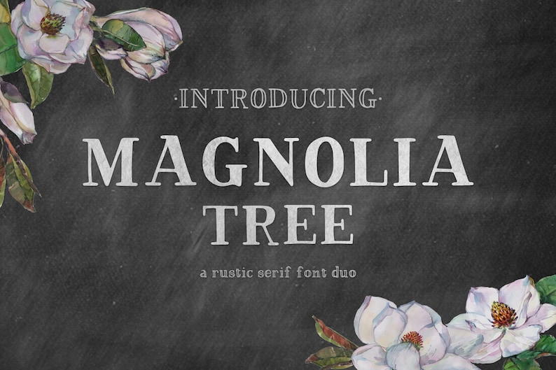 Magnolia Tree Serif Serif Fonts, Farmhouse Fonts, Cricut Fonts, Modern Fonts, Handwritten Font, Fonts for Cricut, Procreate Fonts image 1