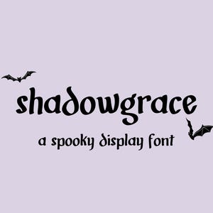 Shadowgrace Display Font: Spooky Halloween, Cricut & Procreate Font