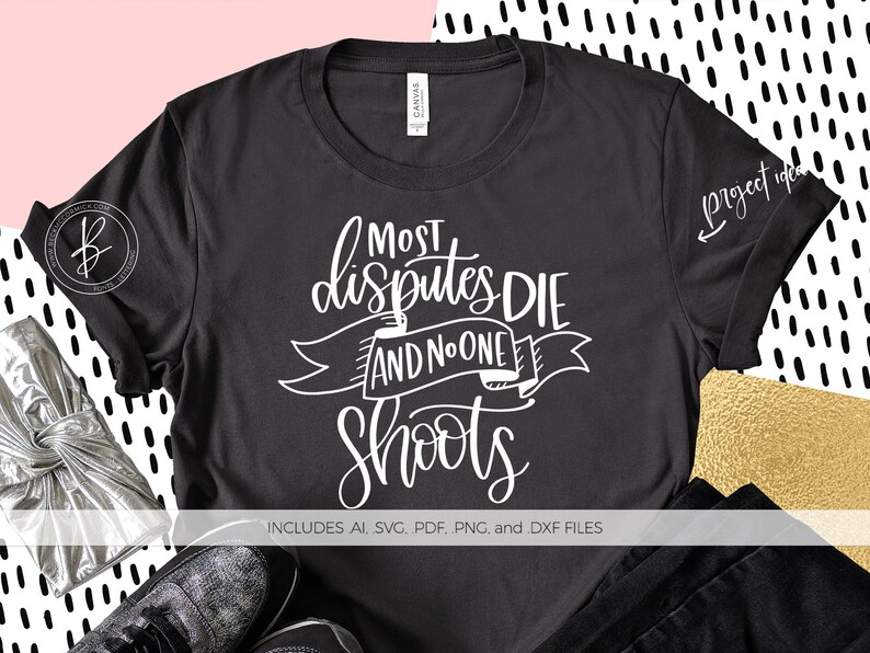 Download Most Disputes Die SVG File Hamilton SVG Hand-lettered SVG ...