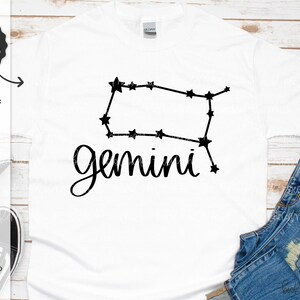Gemini SVG - Dierenriem SVG - Sterrenbeeld Svg - Instant Download Cricut - Cricut Svg - Astrologie Svg - Verjaardag Svg - Horoscoop Svg