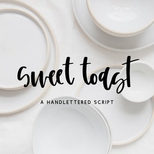 Sweet Toast Script Font: Modern Handwritten Brush Font