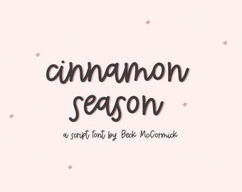 Cinnamon Season Script Font: Schreibschrift für Cricut & Procreate, Goodnotes Fonts