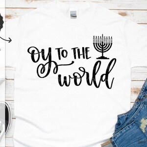 Oy to the World SVG - Cricut-Datei - Sofortiger Download Cricut - Sofortiger Download Silhouette - Lustiges Jüdisches SVG