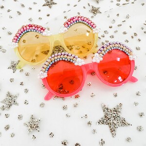 Toddler Rainbow  Round Sunnies / Crystal Sunglasses / Round Sunglasses /  Sunglasses