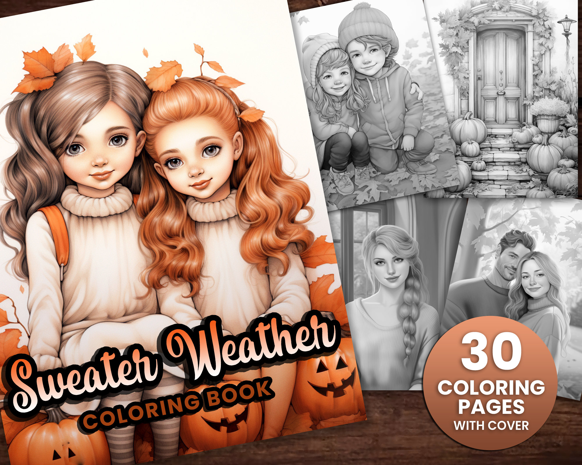 29 Creative Weather Crafts for Kids 16 30 Sweater Weather Autumn Coloring Book, Adults + kids- Download -…