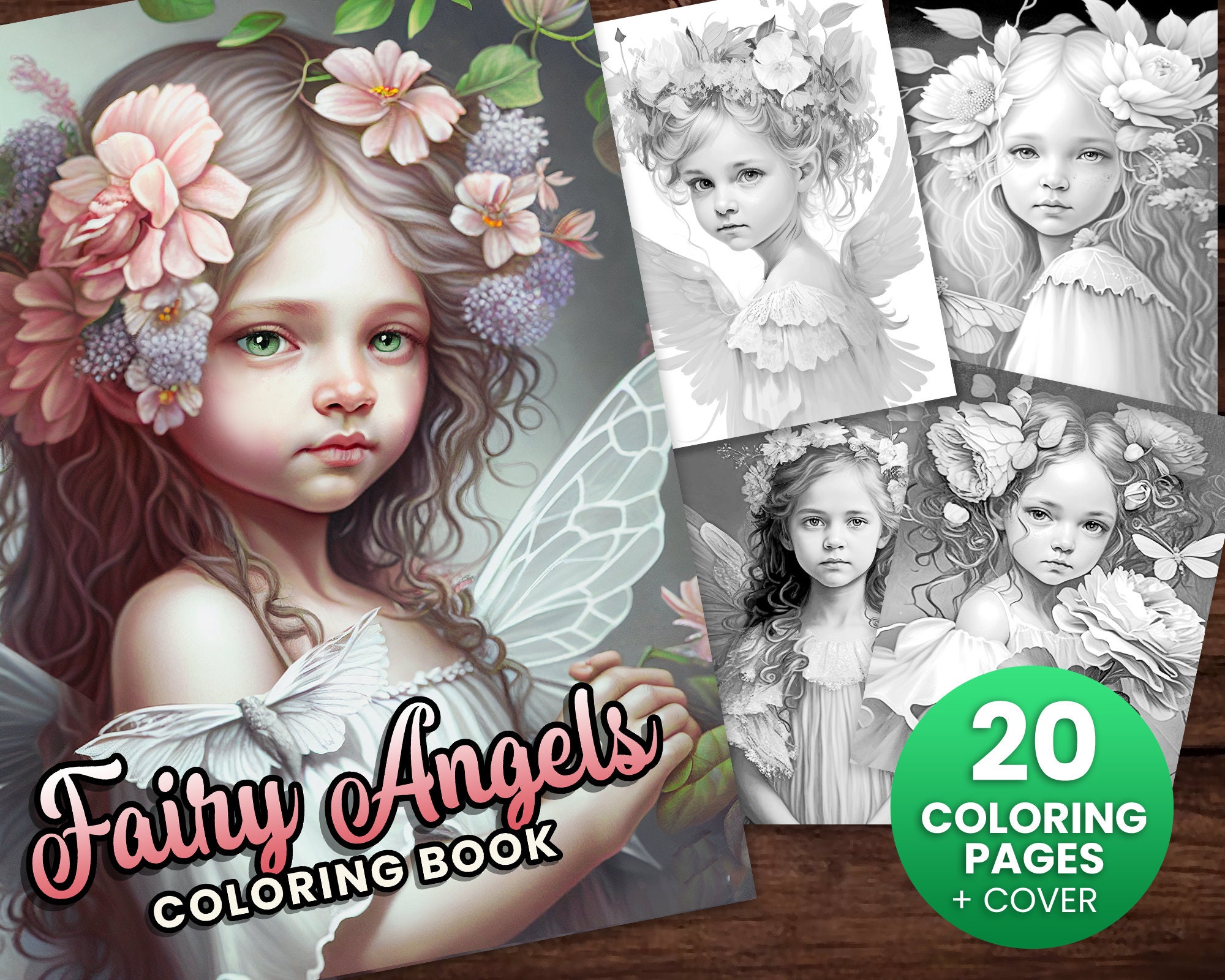 40 Sweet and Easy Angel Crafts for Kids To Make! 29 20 Gentle Fairy Angels Fantasy Anime Coloring Page Book, Adults +…