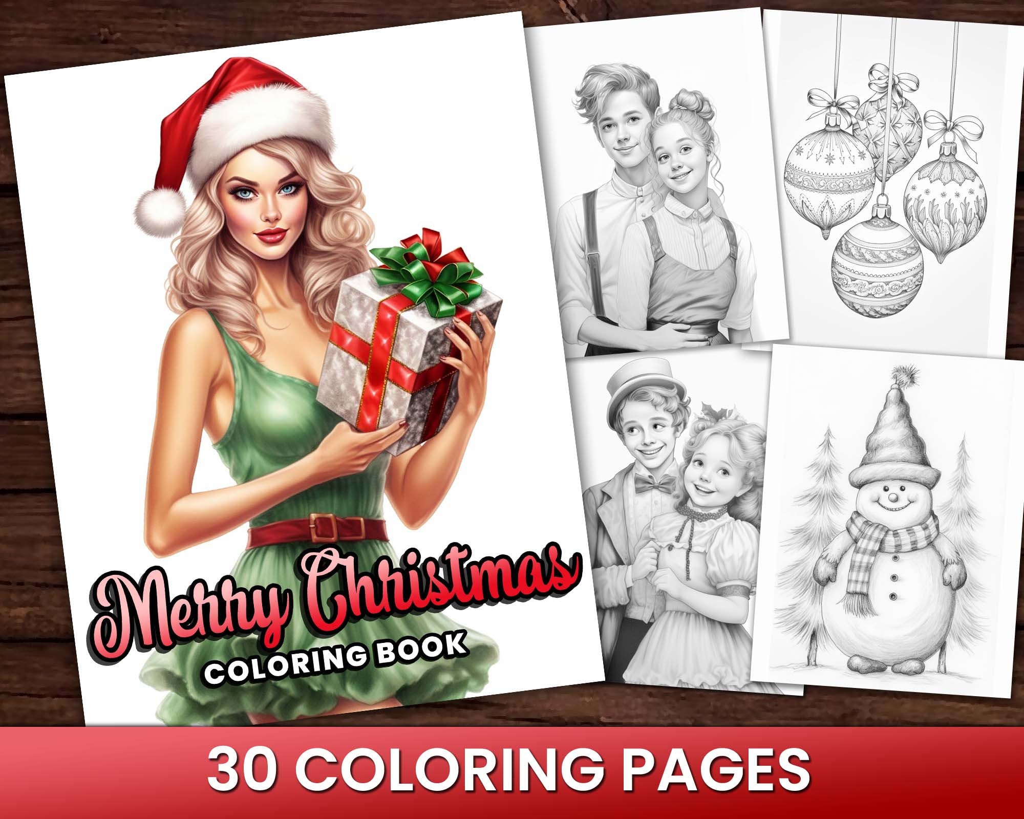 38 Penguin Crafts: Fun and Creative Ideas for the Whole Family 25 30 Merry Christmas Winter Coloring Page Book, Adults + kids Instant…