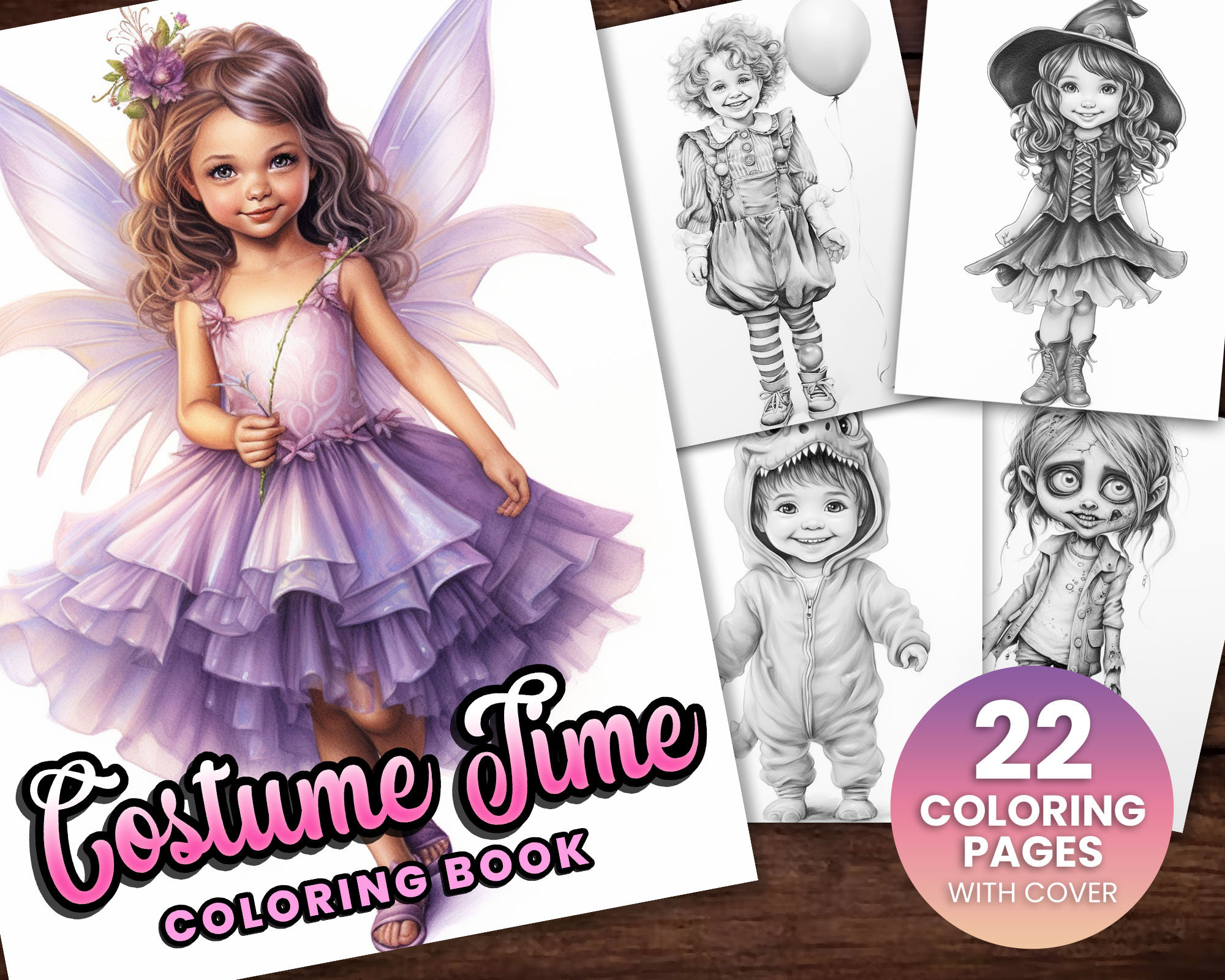 39 Creative Mummy Crafts for Kids: Super Simple & Fun! 22 22 Costume Time Cute Little Girls Halloween Coloring Book, Adults +…