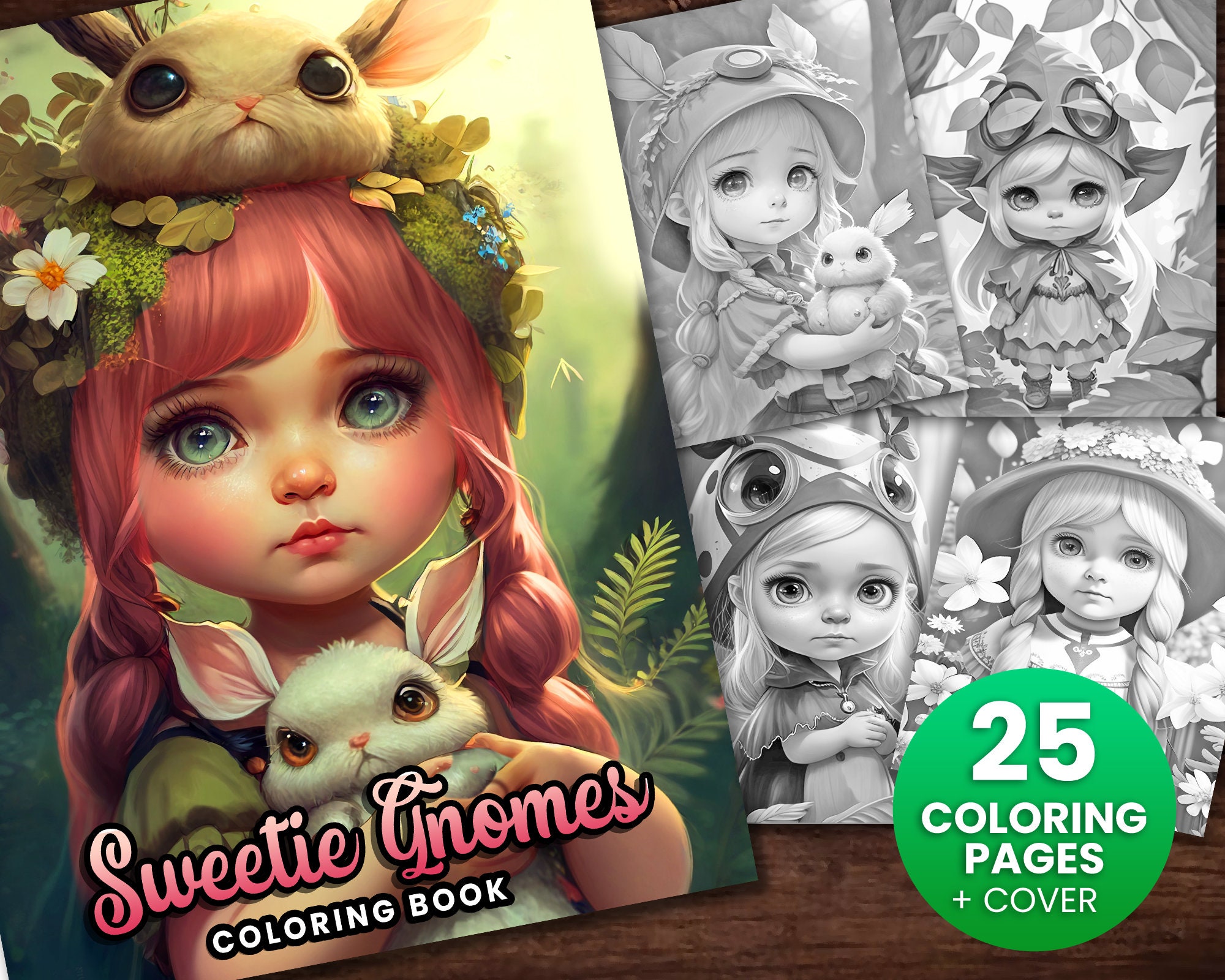 42 Adorable Gnome Crafts for Kids They Can't Help But Love! 26 Sweetie Gnomes Delicate Forest Elf Girls Fantasy Coloring Book,…