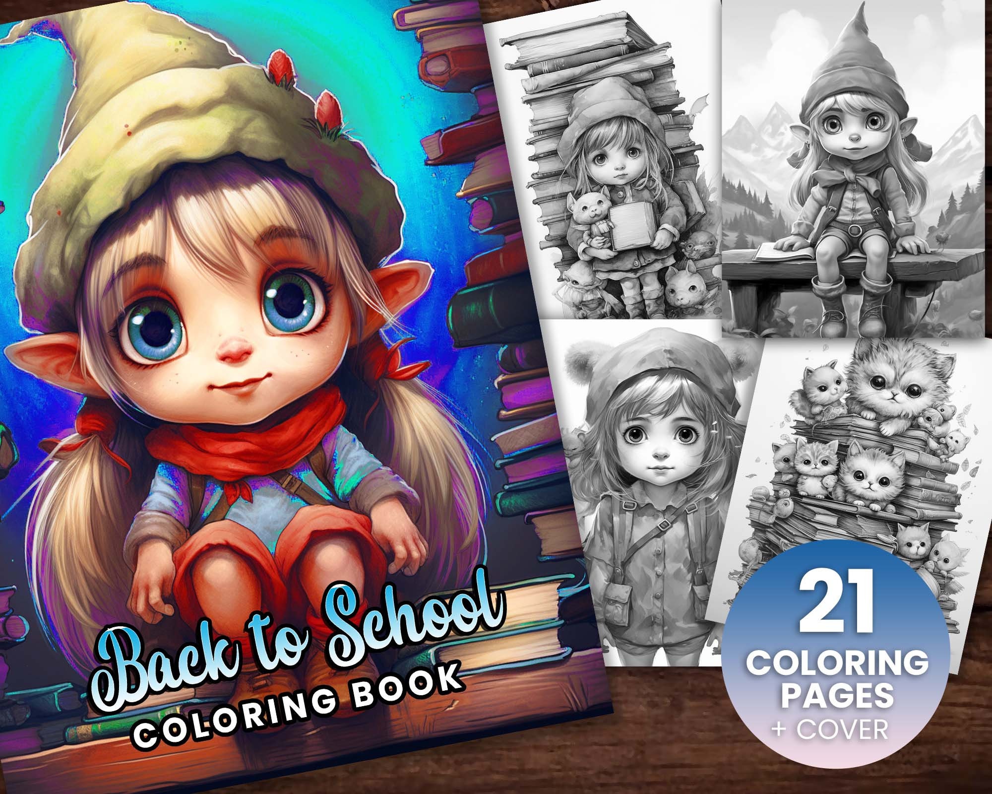 42 Adorable Gnome Crafts for Kids They Can't Help But Love! 30 Back to school Darlings little gnome Girls Fantasy Coloring Book,…