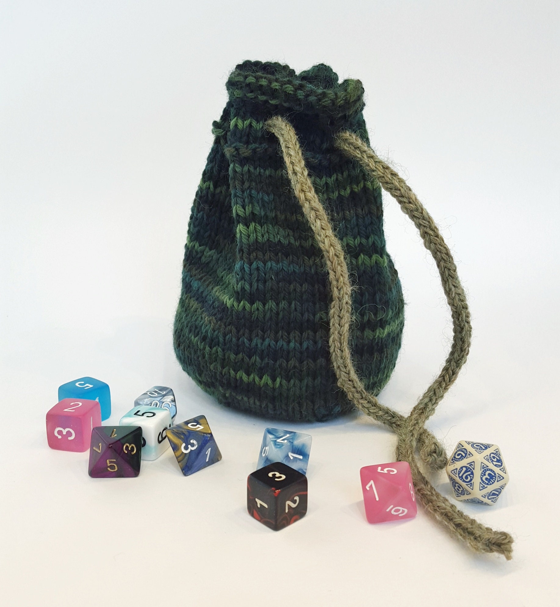 Dice Bag Pattern Collection // 4 Knitting Patterns PDF Etsy
