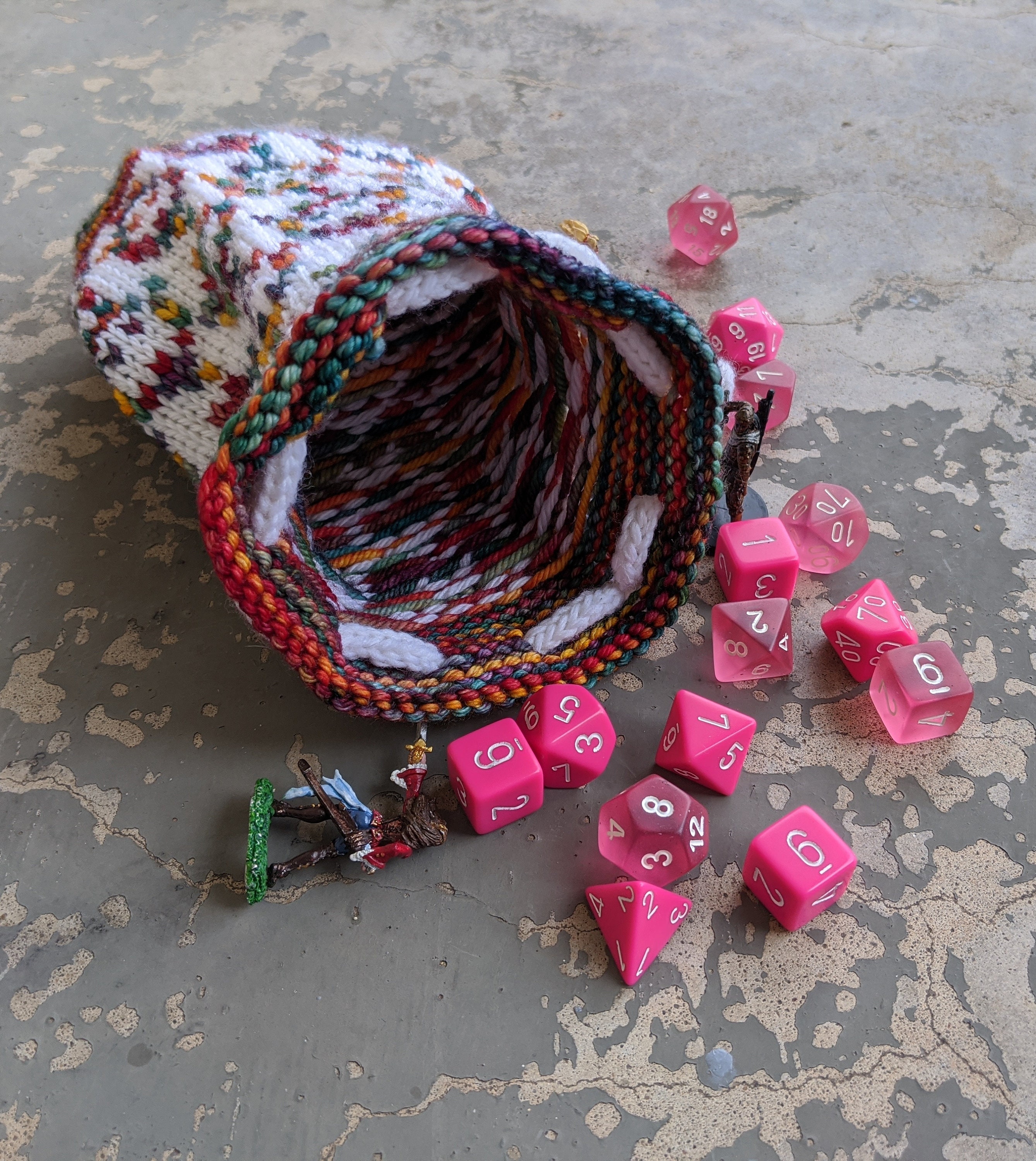 Stardew Valley Junimos Knit Dice Bag Etsy