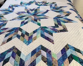 Modified Lone Star quilt