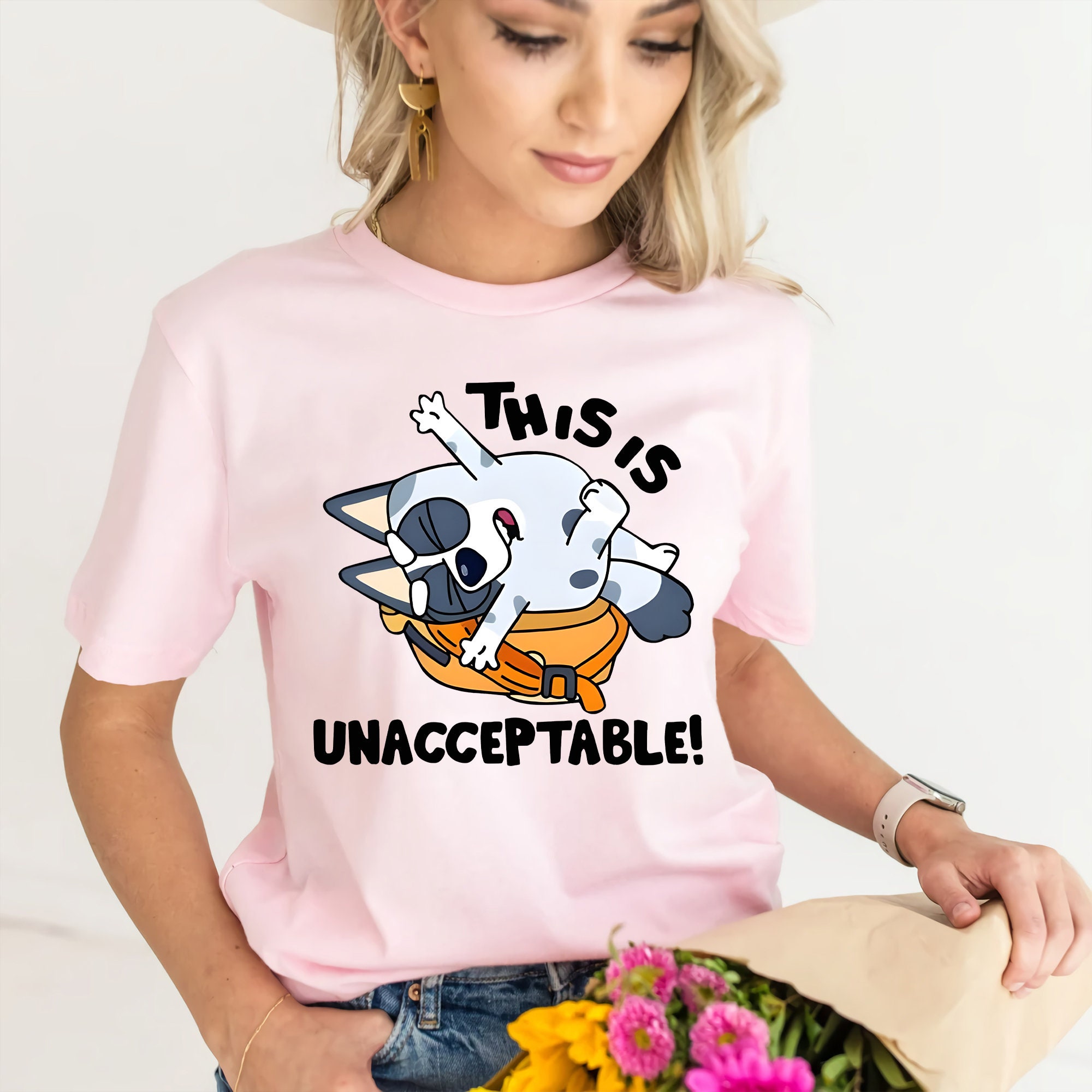 Bluey PNG This is Unacceptable Stickers Png Bluey Family Etsy