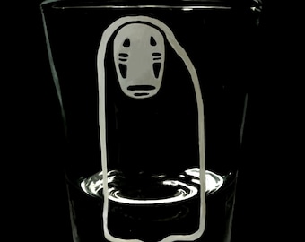 Fan Art No Face Engraved Shot Glass