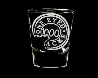 Fan Art One Eyed Jacks poker Chip Shot Glass - TV Show Twin Peaks Gift, PNW