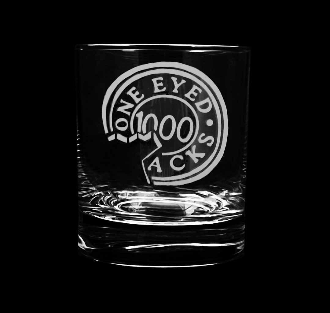 FAN ART One Eyed Jacks Whiskey Glass Dishwasher Safe Rocks Etsy