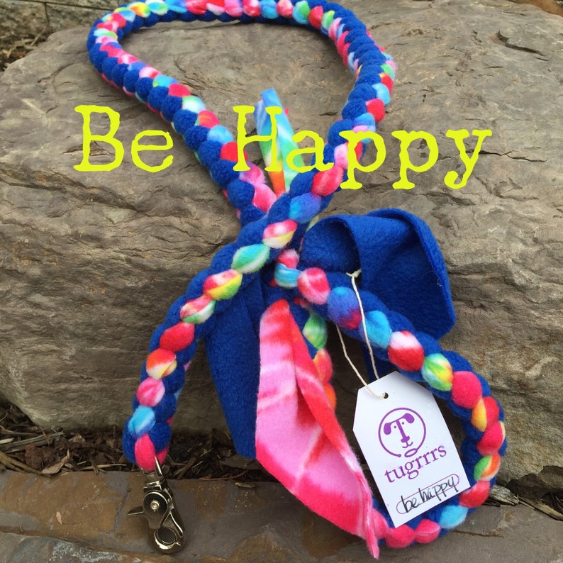 Dog Leash Tugrrrs Fleece Custom Tug Leash Agility Etsy