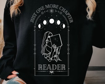 Reader Tarot Card Mystical Shirt One More Chapter Book Lover Bookish Crewneck Tarot Sweatshirt Enemies to Lovers Acotar Gifts Acotar Merch