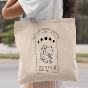 Reader Tarot Card Library Tote Bag Library Bag Book Lover Gift Reader Gift Librarian Gift Banned Books Tote Bag Canvas Tote Bag Reusable Bag