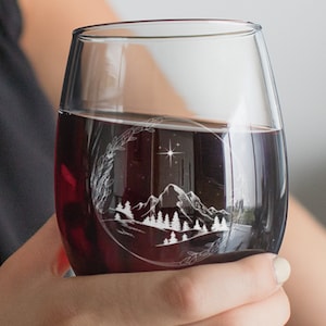 Night Court Acotar Gifts Acotar Merch Acotar Wine Glass Night Court Wine Glass Prythian High Courts Stemless Wine Glass