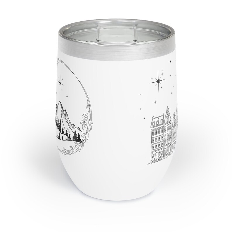 Night Court Full Wrap Chill Wine Tumbler Night Court Acotar Gifts Acotar Merch Acotar Wine Glass Night Court Wine Glass Cassian Azriel SJM image 8