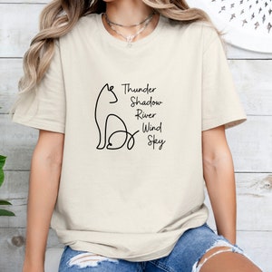Guerrero Gatos Adulto Mujeres Hombres Unisex Guerreros Camisa Gato Camisa Firestar Camisa Arco Iris Camisa Gato Camisa Bookish Camisa Guerreros camisa