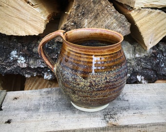 Pottery mug,pottery cup ,ceramic Scottish sunset stoneware