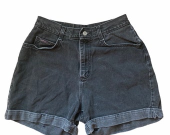 black high waisted short shorts