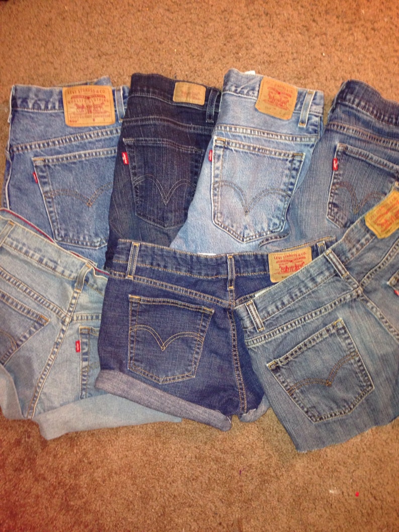 LEVI'S High Waisted Vintage Shorts \/ High Waisted Shorts Vintage Levi shorts \/ vintage high waisted shorts \/ ALL SIZES xs \/ s \/ m \/l plus