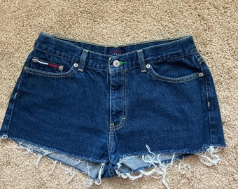 Vintage Tommy Hilfiger denim shorts cut offs jean shorts womens size 29