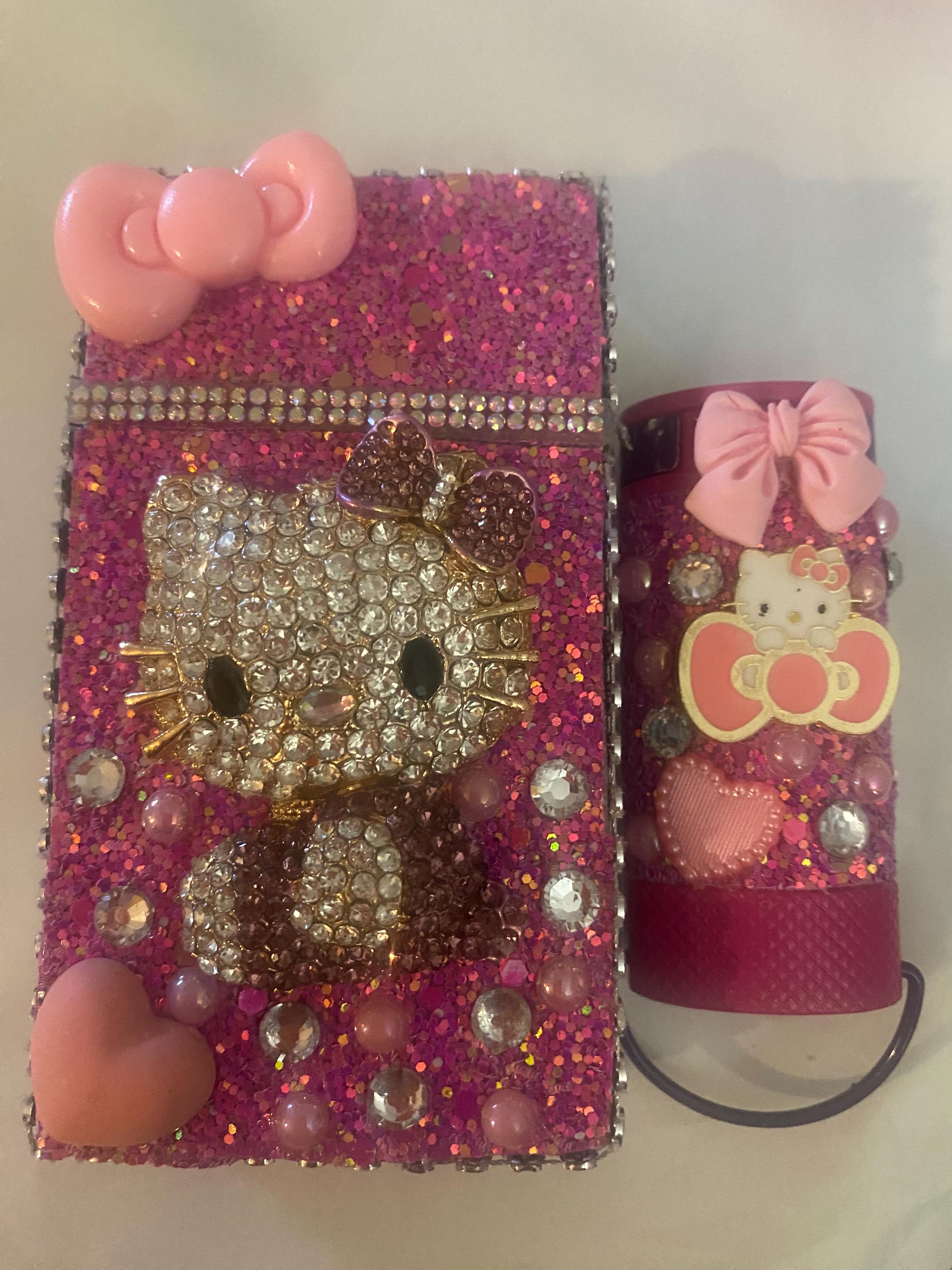 hello kitty cigarette case and lighter Hello Kitty Cigarette Case 100's or Shorts, Cigarette Box W Lighter Sleeve