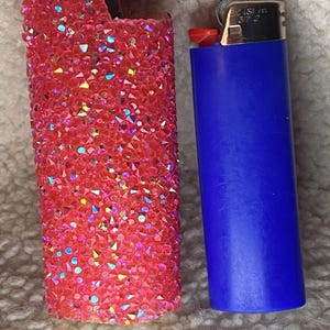 Coral crystal lighter case, lighter sleeve