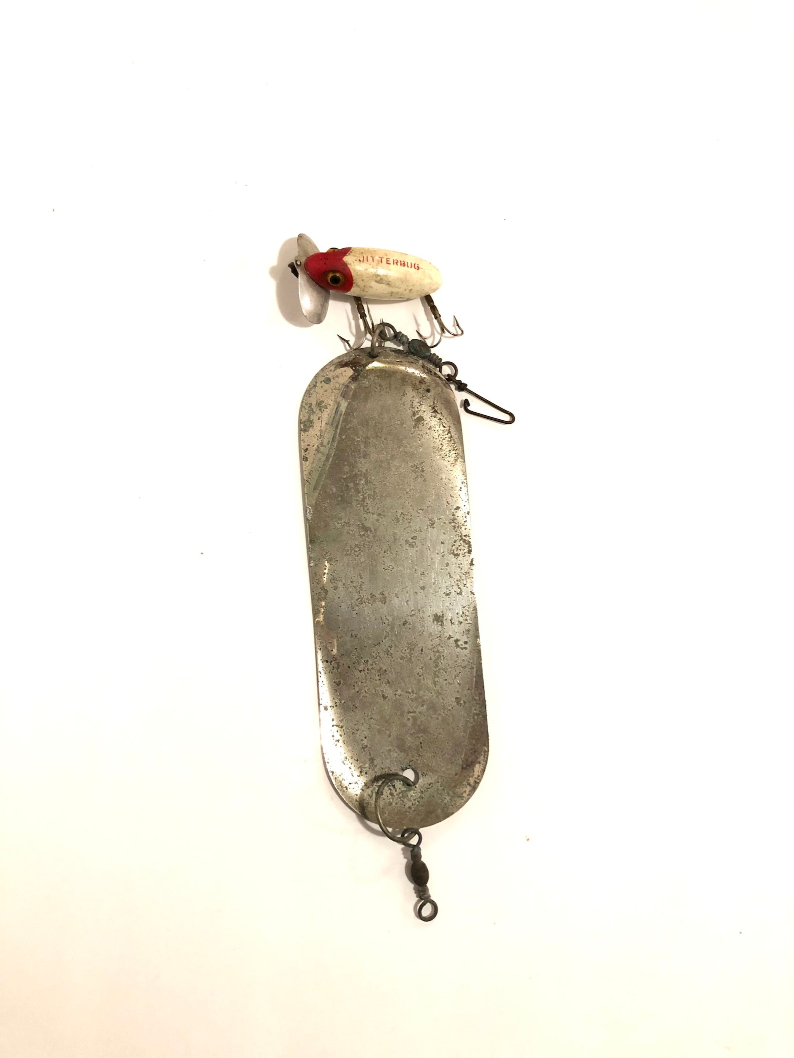 Vintage Fred Arbogast Jitterbug Fishing Lure with Flasher Etsy