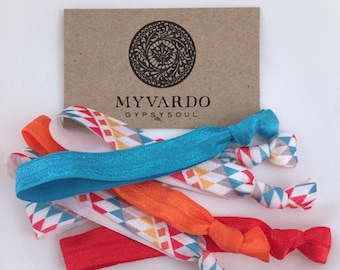 Dread Tie, Aztec Hairbands, Extra Large Dread Hair Ties, Dreadlock Elastic Bands, Dread Accessories, Large Hair Ties for Thick Hair or Locs