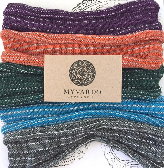 【新品未使用】 kinema knit hair band 【ブラウン】 border hair band – Maison Kinema