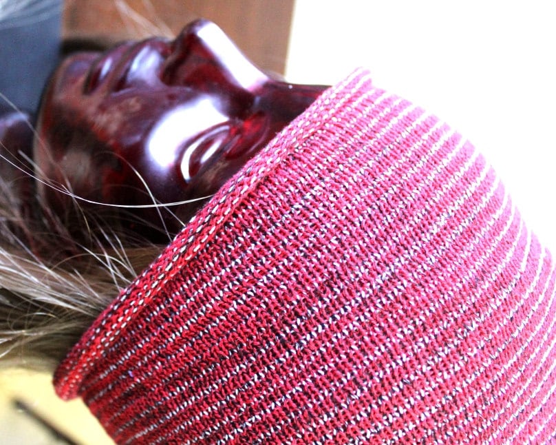 EXTRA Wide Red Dreadlock Headbands Mens Knit Headband Dread Etsy