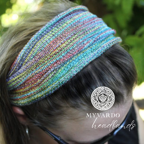 Womens Rainbow Hippie Boho Headband, Knit Headband, Yoga Headband, Festival  Hoods, Knitted Headband, Soft Strong Colourful Headbands for Her -   Canada